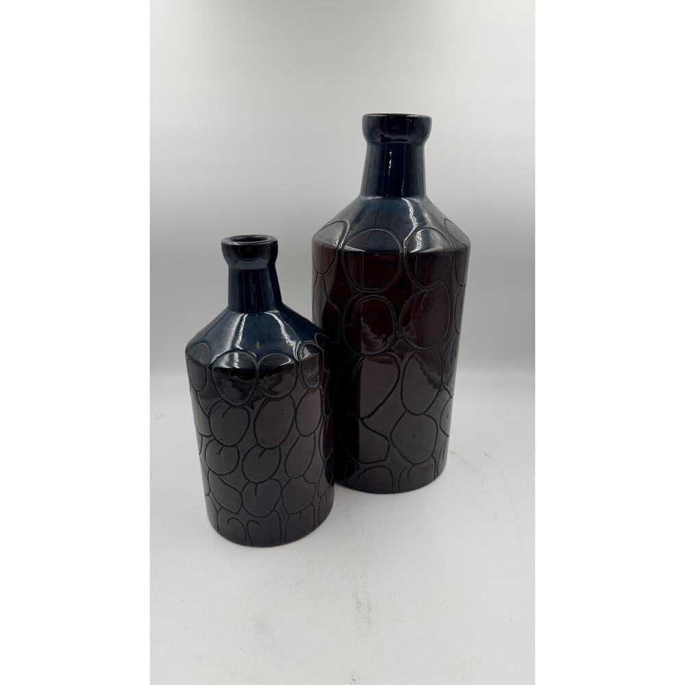 2 Ceramic Vase, 13 & 9 Inch Modern Home Decoration Porcelain Vase Home Decor
